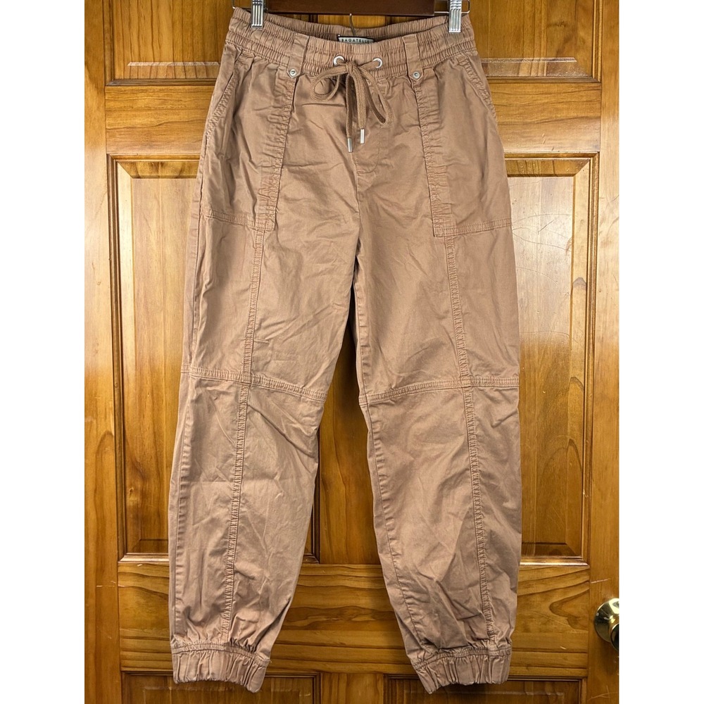 Bagatelle Collection Tan Brown Utility Jogger Pants Sz 4 Neutral Earth Tone